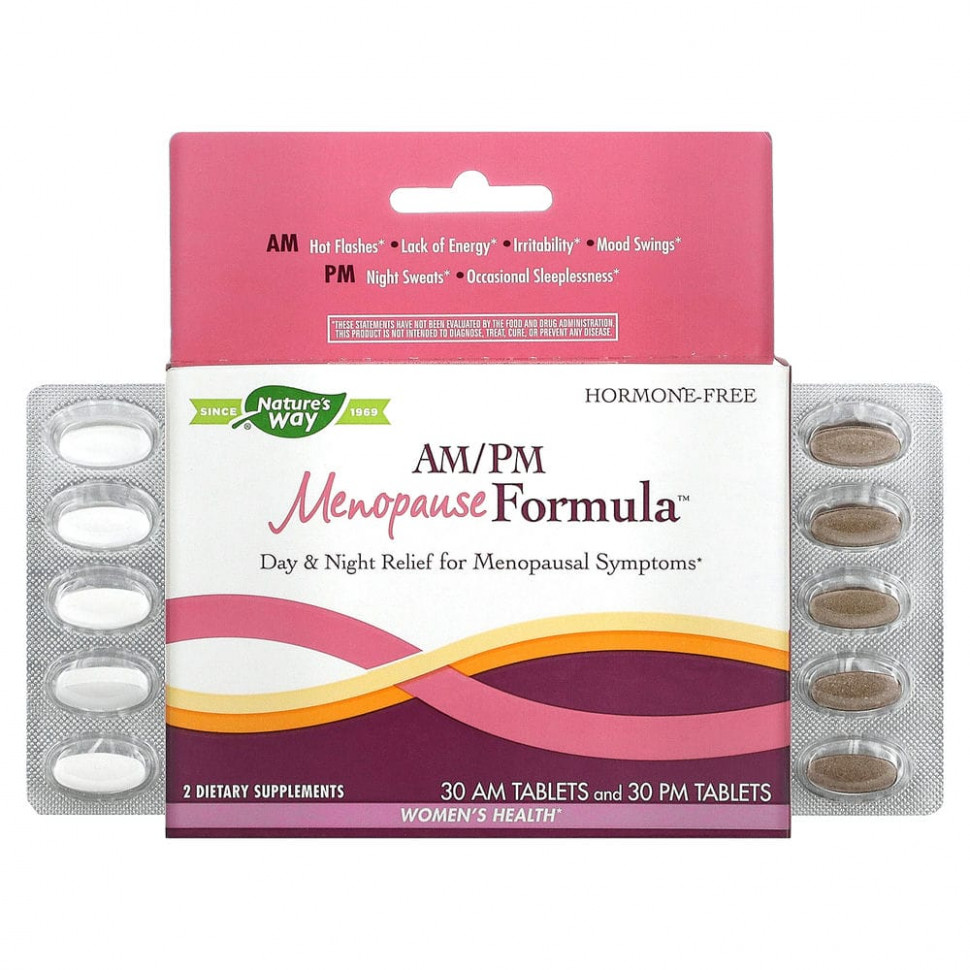   Nature's Way, AM/PM Menopause Formula,  , 60     -     -,    