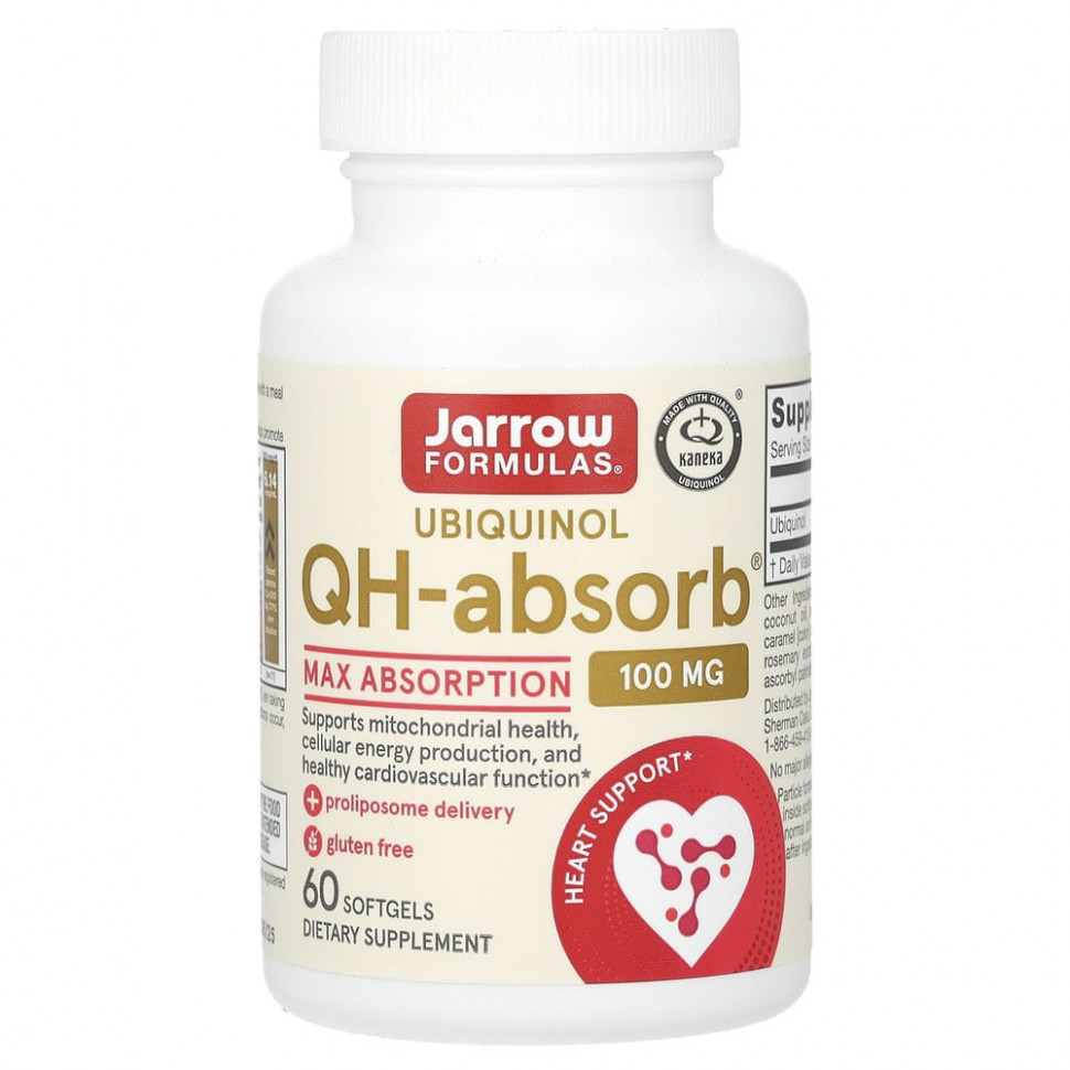   Jarrow Formulas,  QH-Absorb, 100 , 60      -     -,    