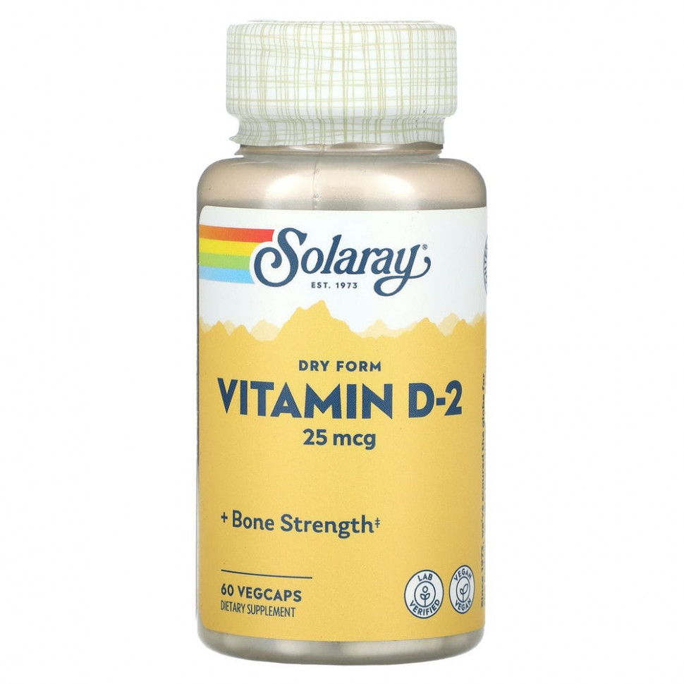   Solaray,  D2   , 25 , 60      -     -,    