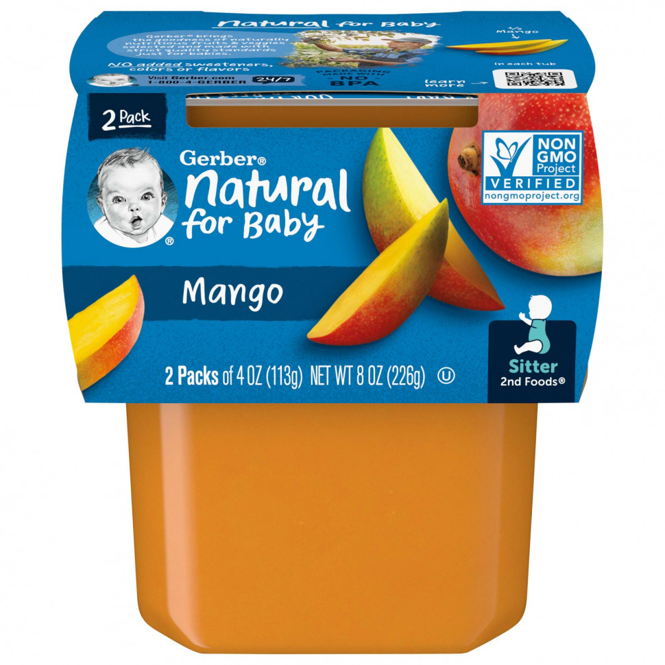   Gerber, Natural for Baby, 2nd Foods, , 2   113  (4 )    -     -,    