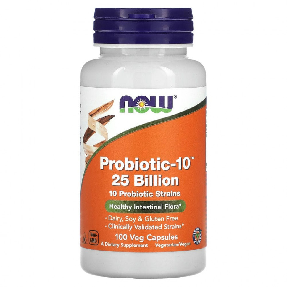   NOW Foods, Probiotic-10, 25 , 100      -     -,    