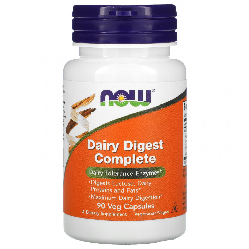   NOW Foods, Dairy Digest Complete,       , 90      -     -,    