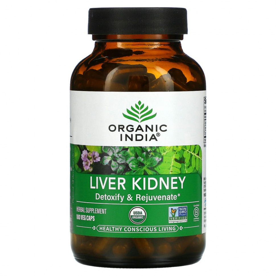   Organic India, Liver Kidney, 180      -     -,    