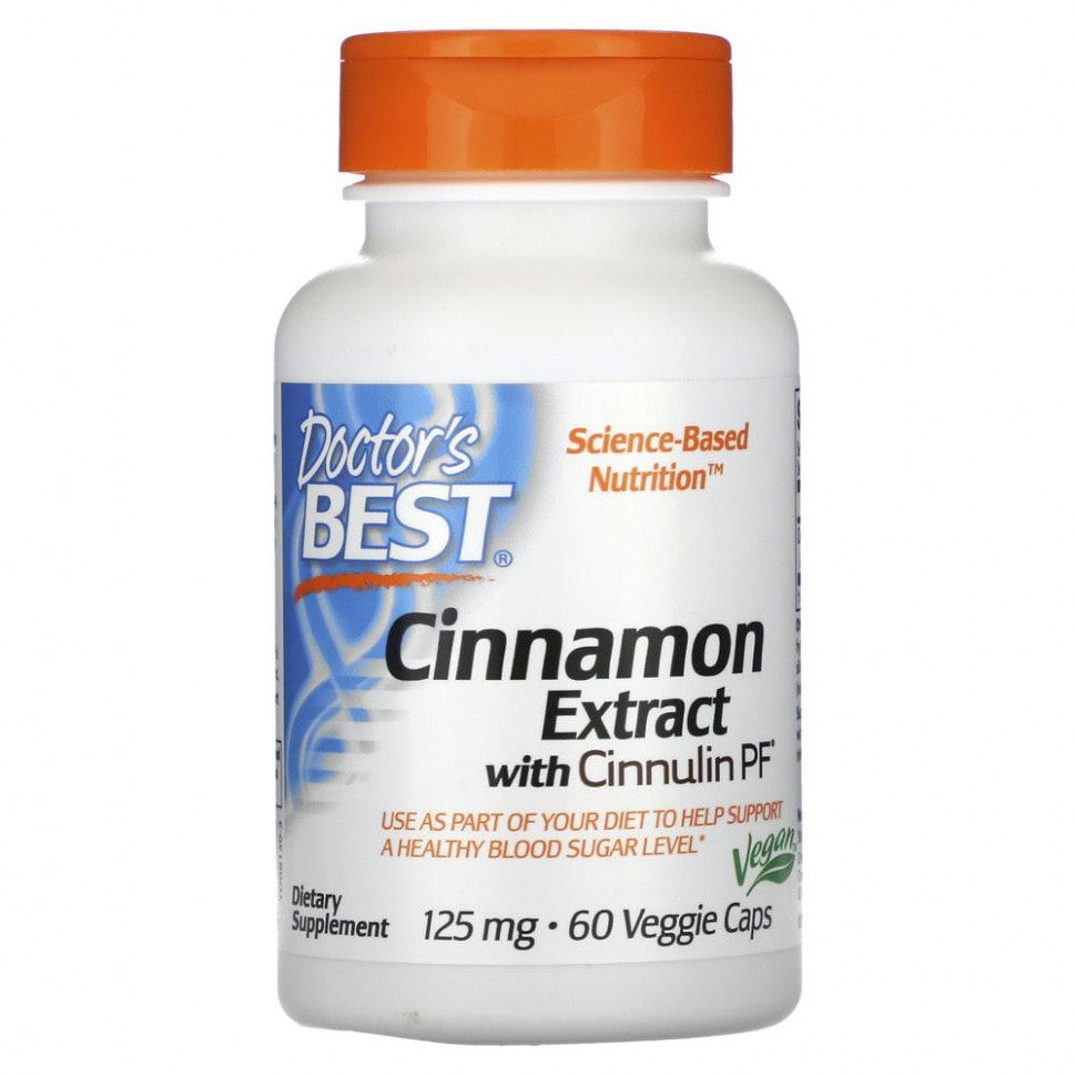   Doctor's Best,    Cinnulin PF, 125 , 60      -     -,    