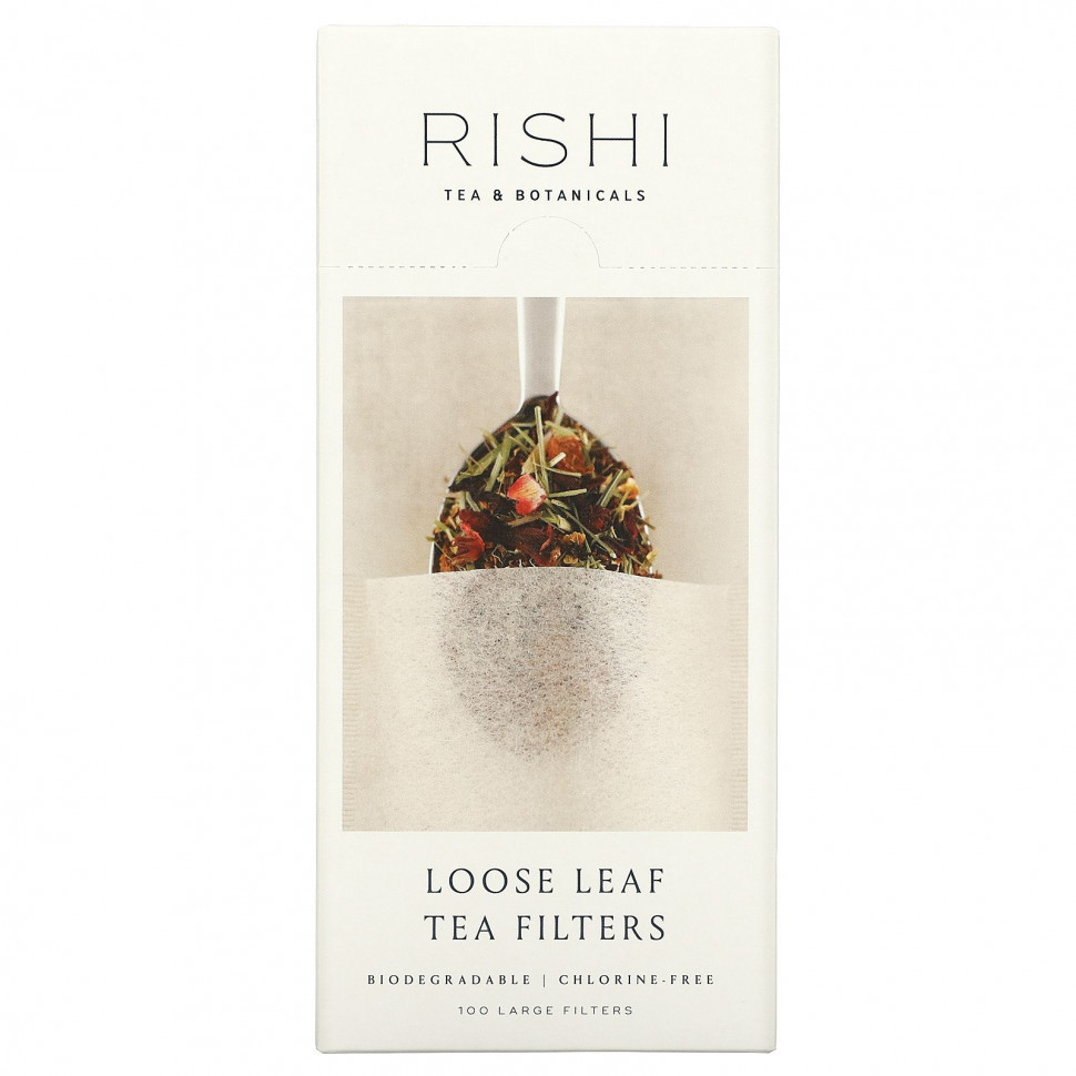   Rishi Tea, Loose Leaf Tea Filter Bags, 100 Bags    -     -,    