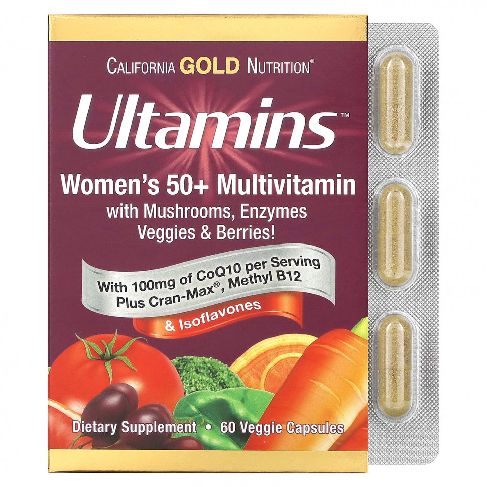   California Gold Nutrition, Ultamins,     50 ,   Q10, 60      -     -,    