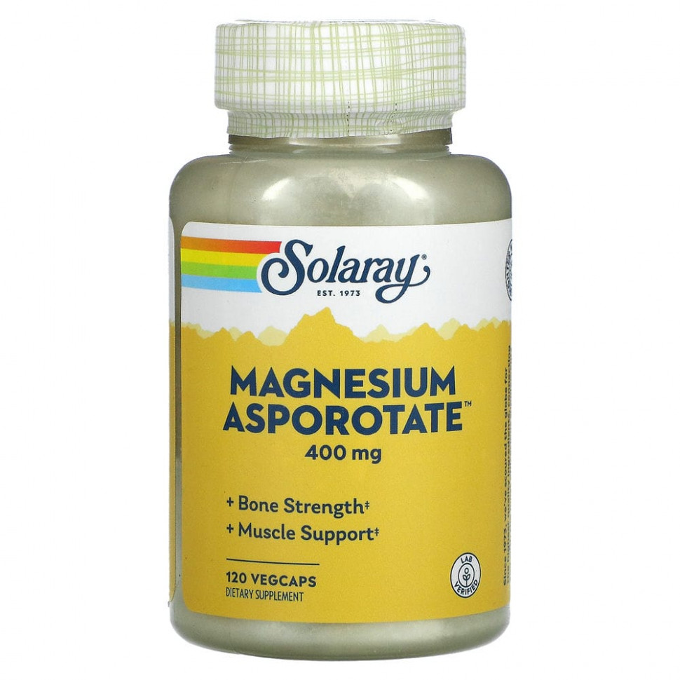   Solaray, Magnesium Asporotate, , 200 , 120      -     -,    