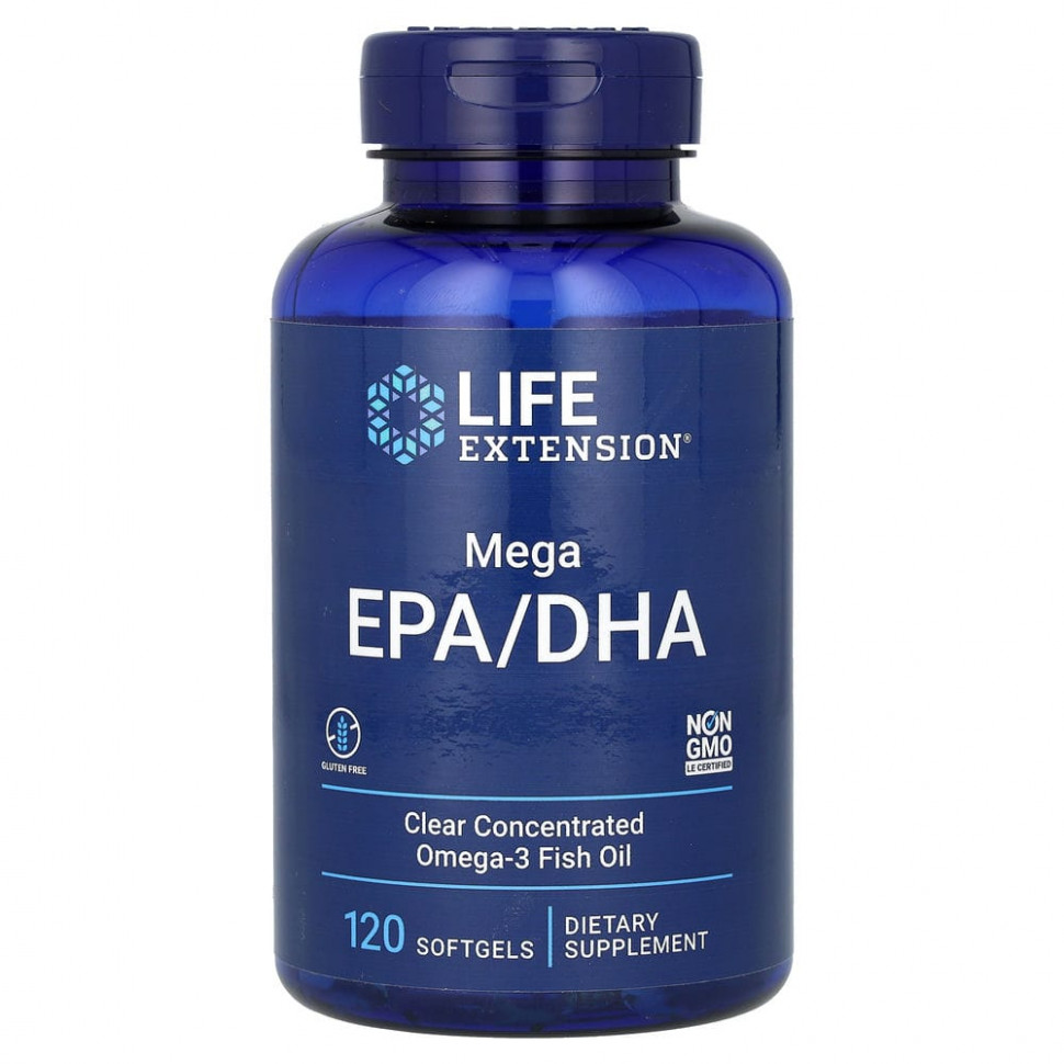   Life Extension, Mega EPA/DHA, 120     -     -,    