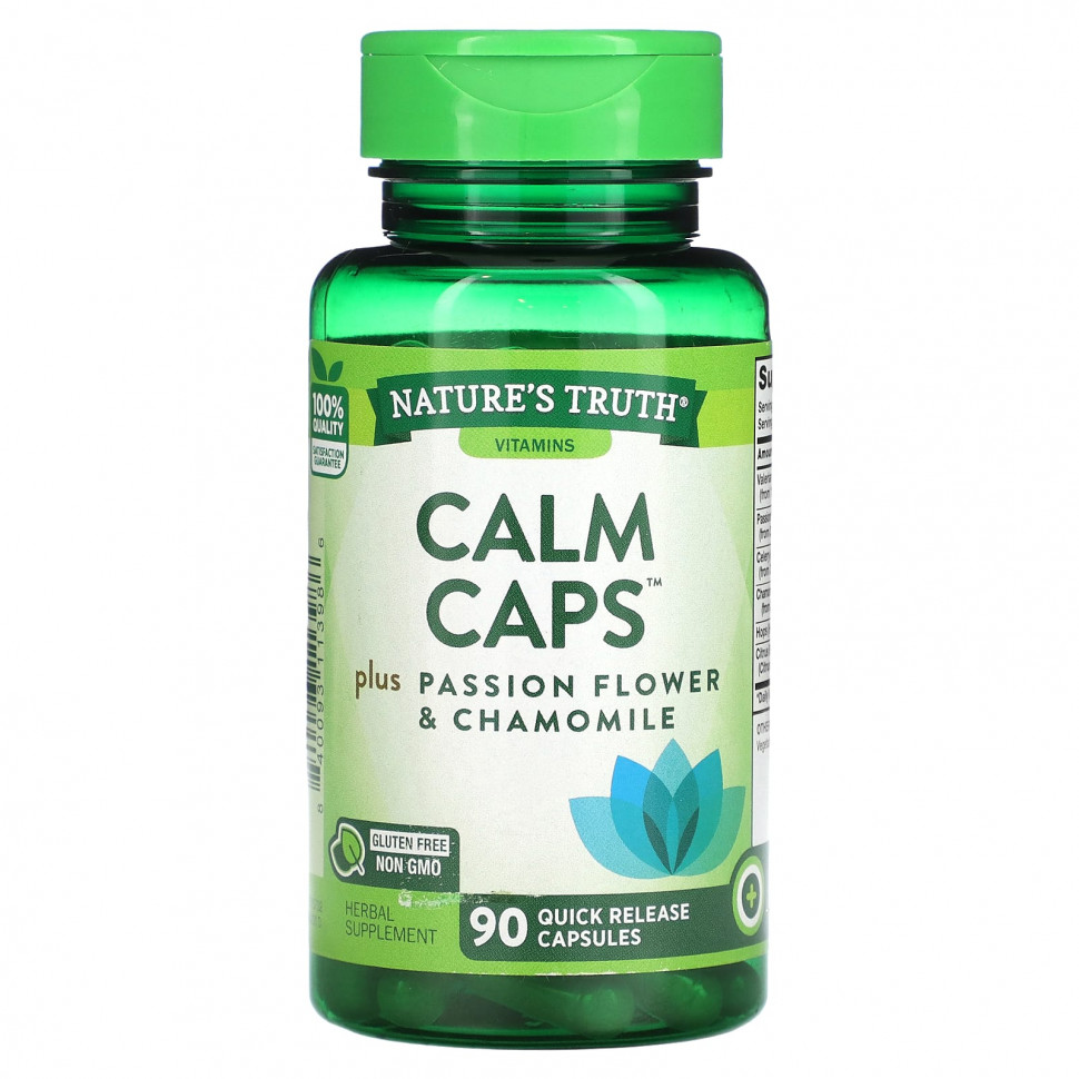   Nature's Truth, Calm Caps, 90        -     -,    