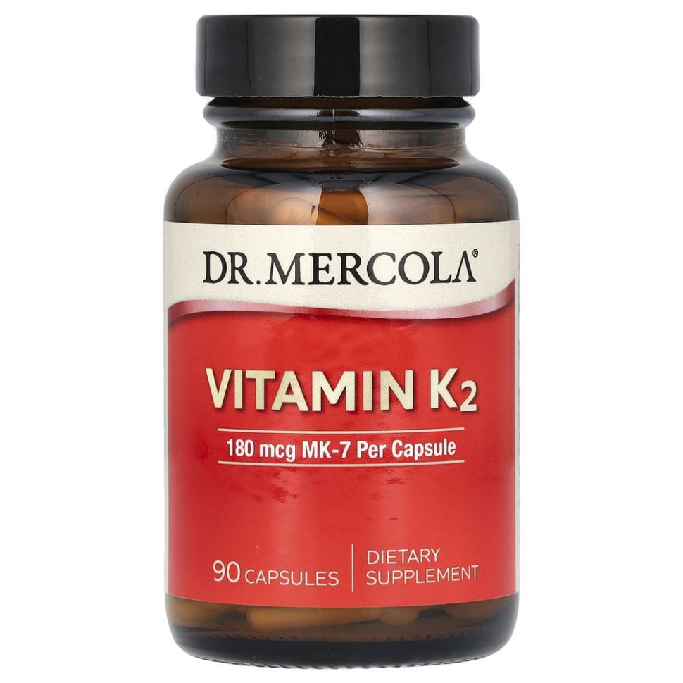   Dr. Mercola,  K2, 180 , 90     -     -,    