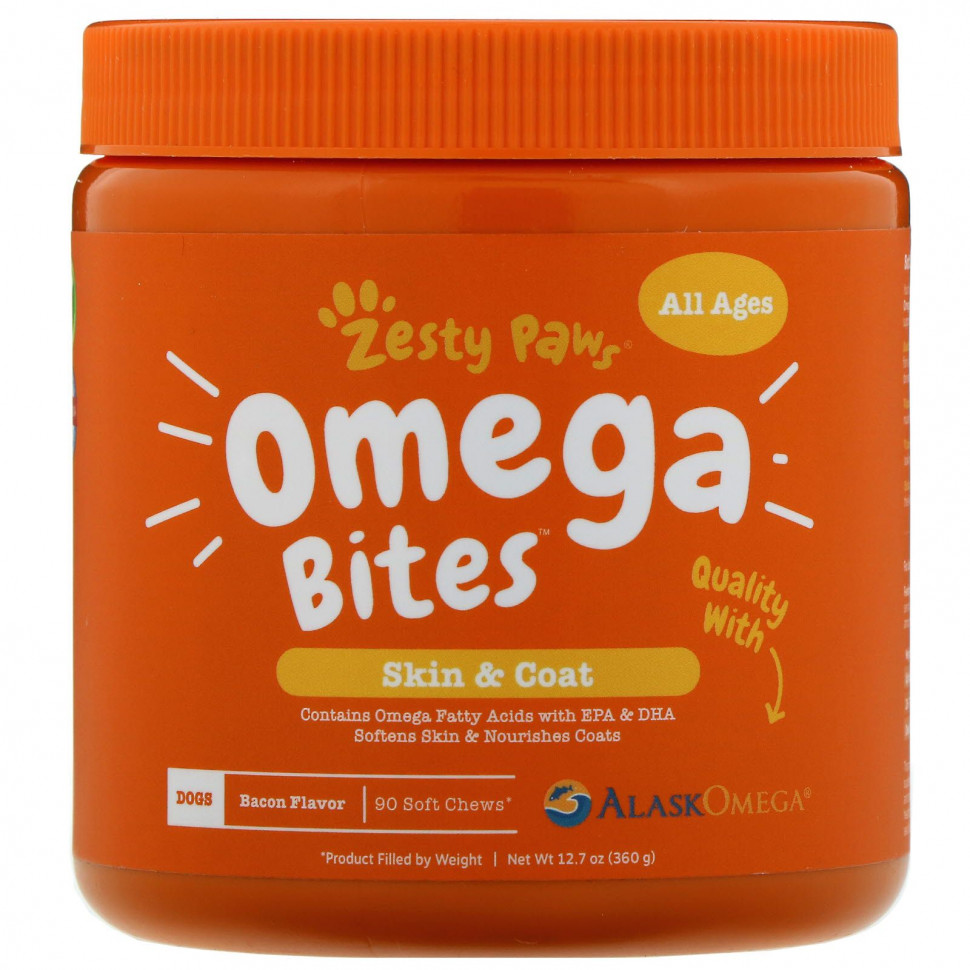   Zesty Paws, Omega Bites,   ,      ,   , 90       -     -,    