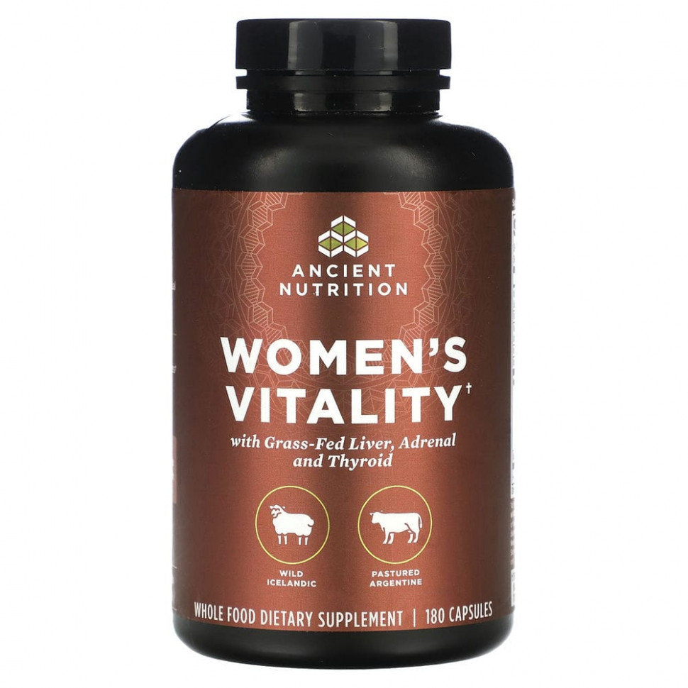   Dr. Axe / Ancient Nutrition, Women's Vitality, 180     -     -,    