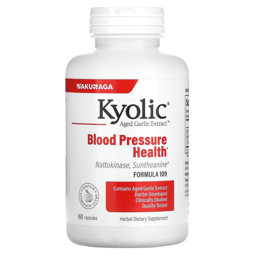   Kyolic, Aged Garlic Extract,   ,    ,  109, 160     -     -,    