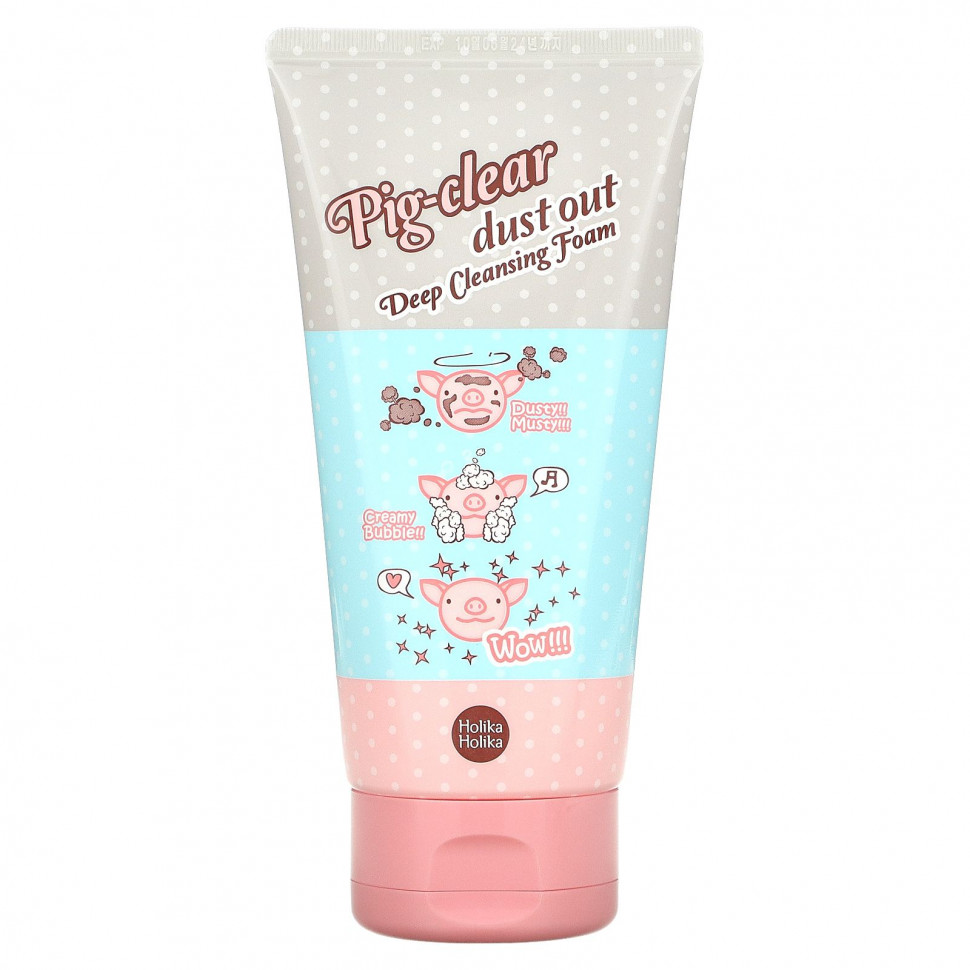   Holika Holika, Pig-Clear Dust Out Deep Cleansing Foam, 150     -     -,    