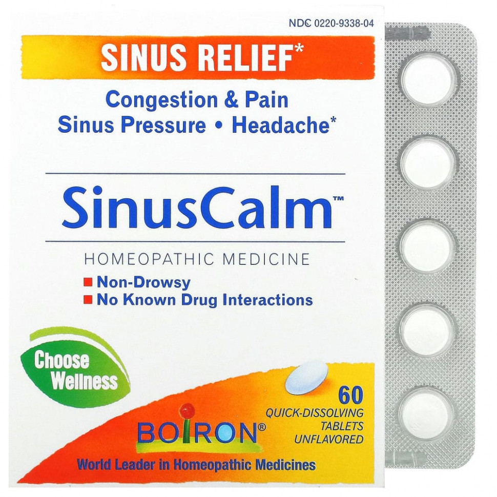   Boiron, SinusCalm, Sinus Relief,  , 60      -     -,    