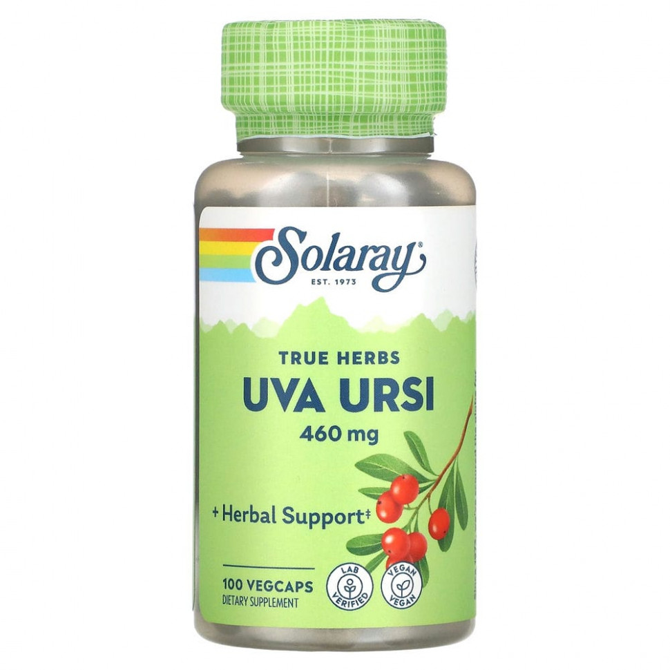   Solaray,   (Uva ursi), 460 , 100      -     -,    