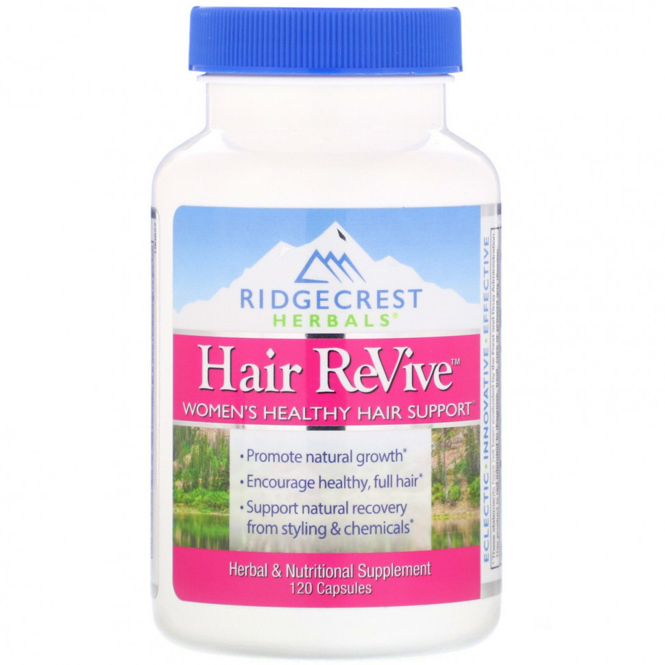   RidgeCrest Herbals, Hair ReVive, 120     -     -,    