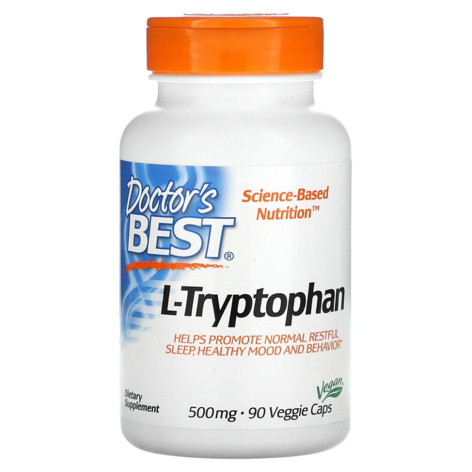   Doctor's Best, L-  TryptoPure, 500 , 90      -     -,    