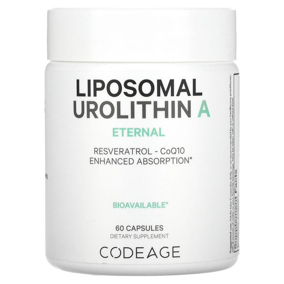   Codeage, Liposomal Urolithin A, Eternal, 60     -     -,    