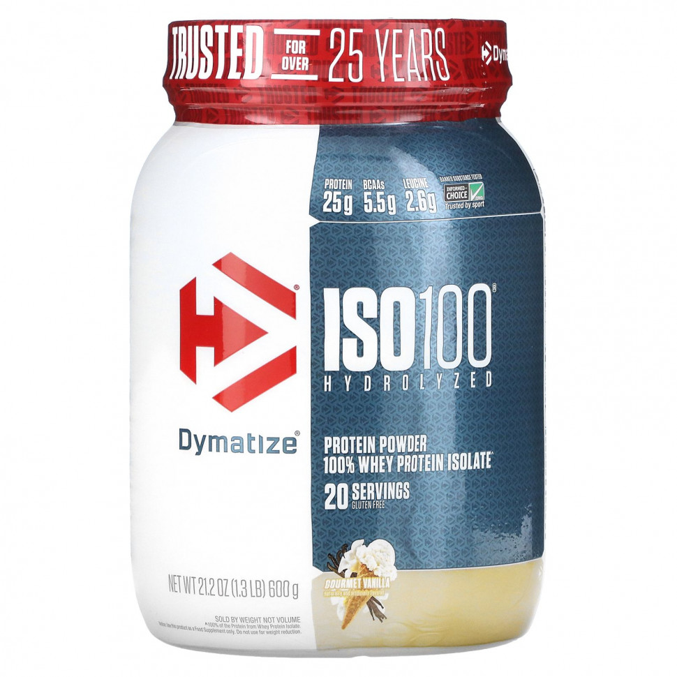   Dymatize, ISO 100, ,   100%   ,  , 600  (1,3 )    -     -,    