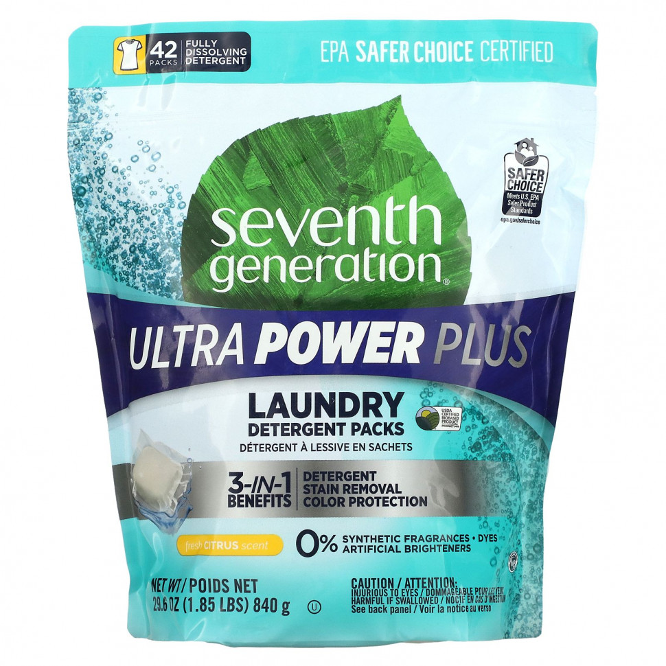   Seventh Generation,   , Ultra Power Plus,   , 42 , 840  (29,6 )    -     -,    