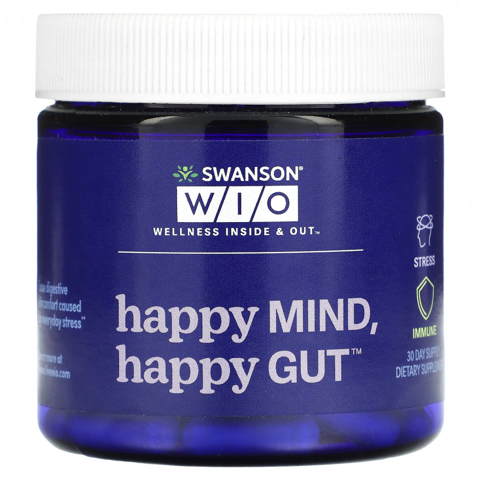   Swanson WIO, Happy Mind, Happy Gut, 30      -     -,    