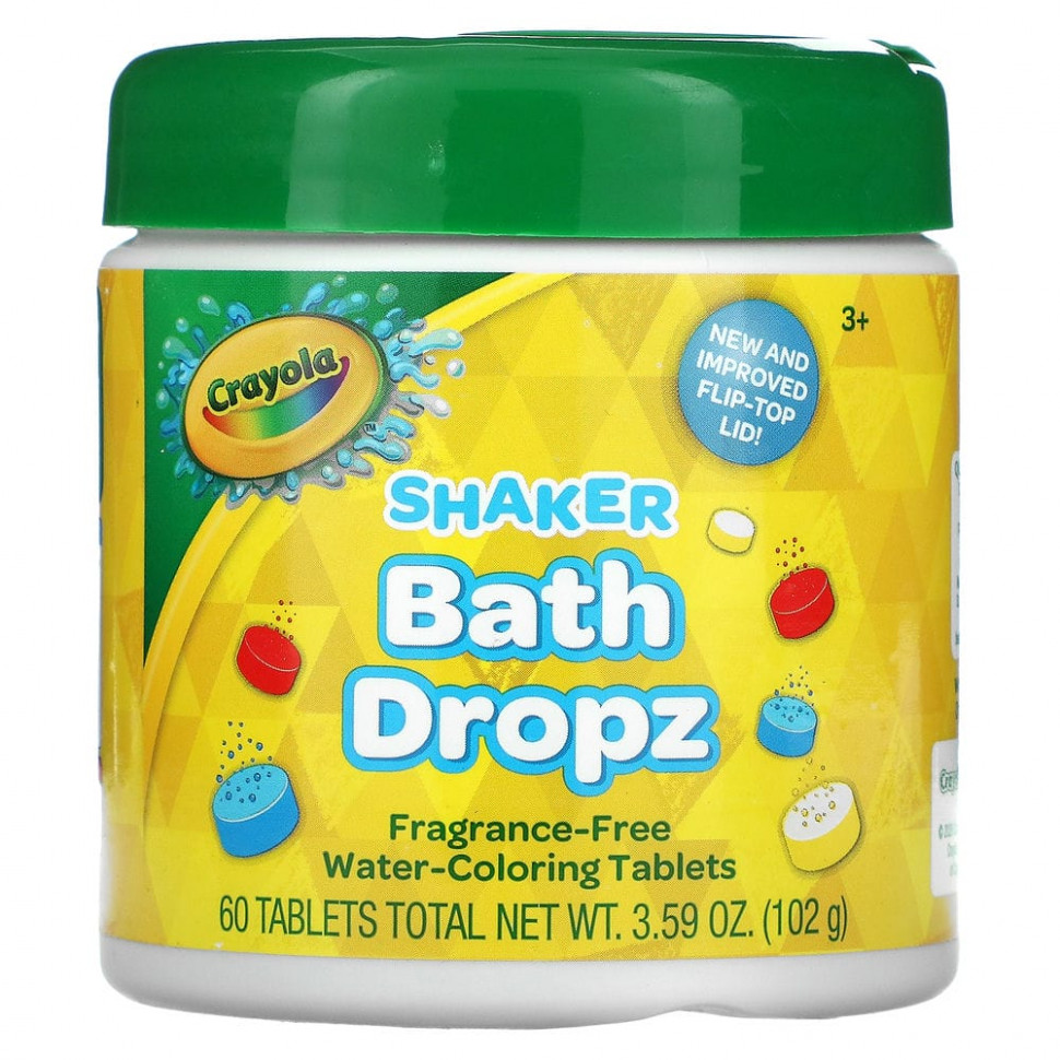   Crayola, Shaker Bath Dropz,    3 ,  , 60 , 102  (3,59 )    -     -,    