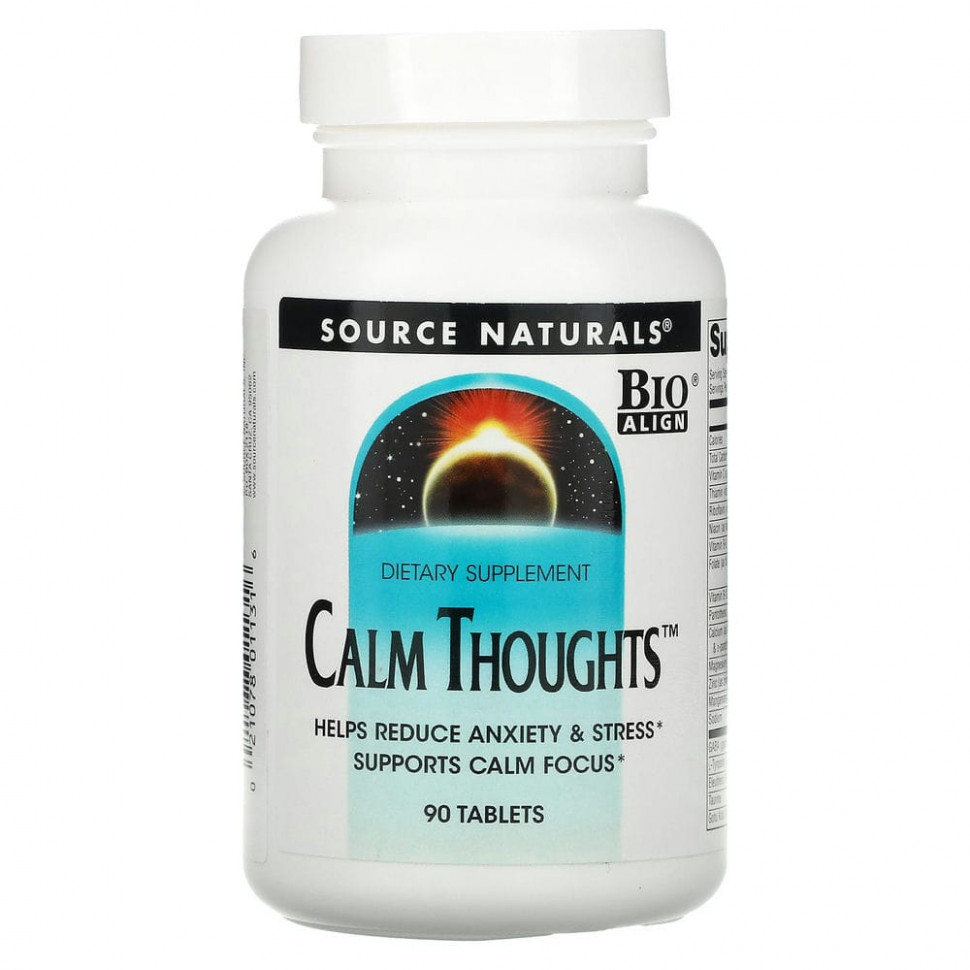   Source Naturals, Calm Thoughts, 90     -     -,    