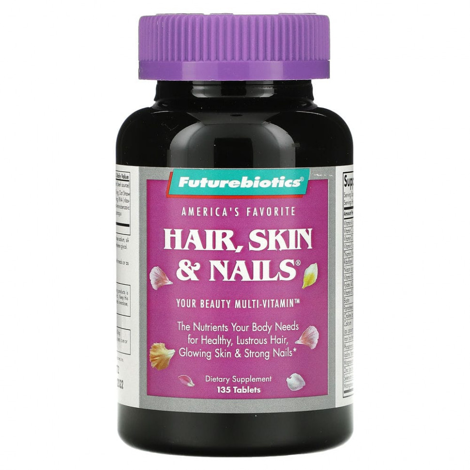   FutureBiotics, Hair, Skin & Nails,     ,   , 135     -     -,    