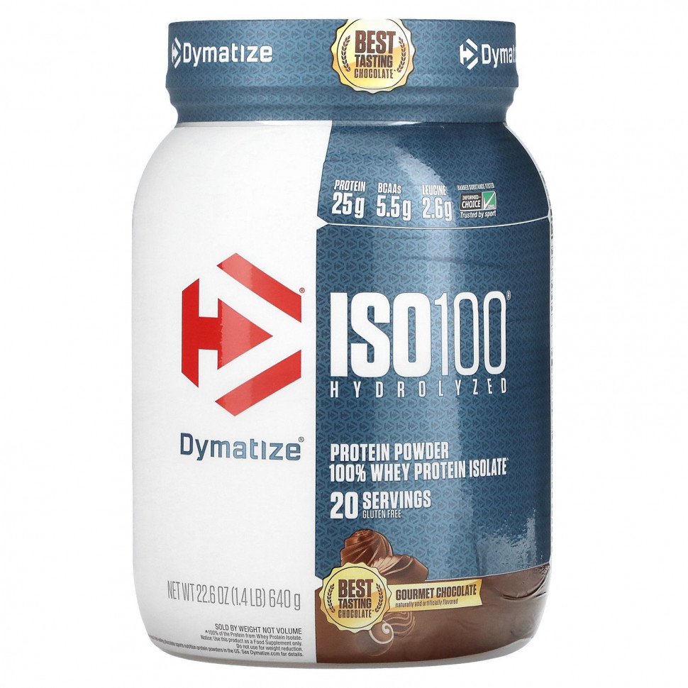   Dymatize, ISO100, , 100%   ,   , 640  (1,4 )    -     -,    