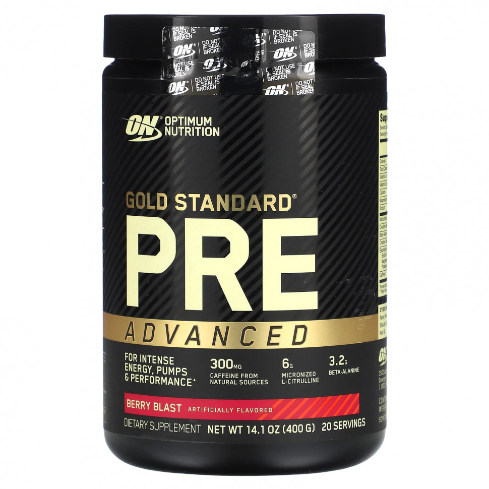   Optimum Nutrition, Gold Standard Pre Advanced, Berry Blast, 400  (14,1 )    -     -,    