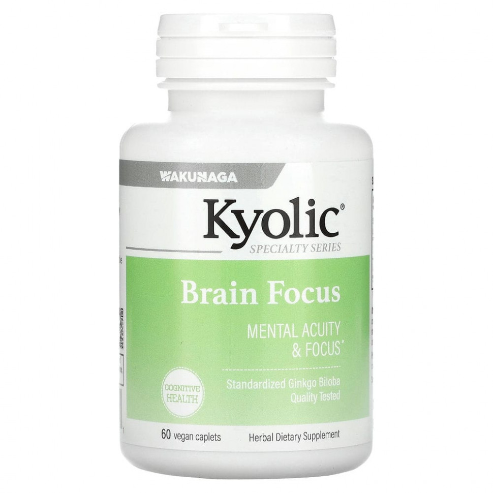   Kyolic, Brain Focus, 60      -     -,    