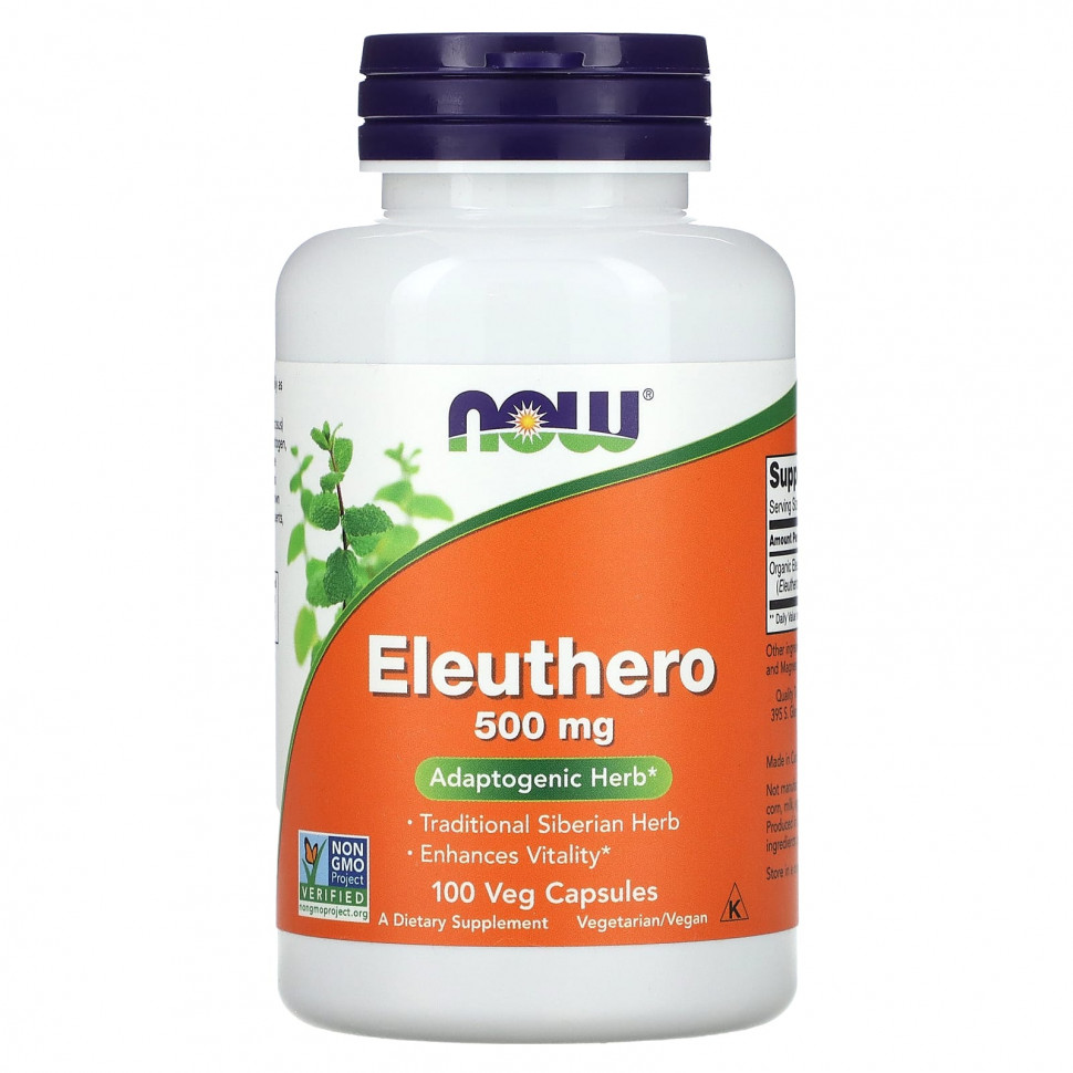   NOW Foods,  (Eleuthero), 500 , 100      -     -,    