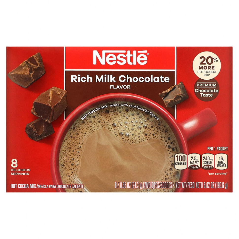   Nestle Hot Cocoa Mix, Hot Cocoa Mix,   , 8 , 24,2  (0,85 )    -     -,    