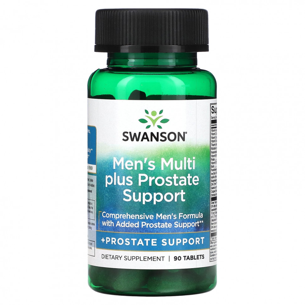   Swanson, Men's Multi Plus Prostate Support, 90     -     -,    