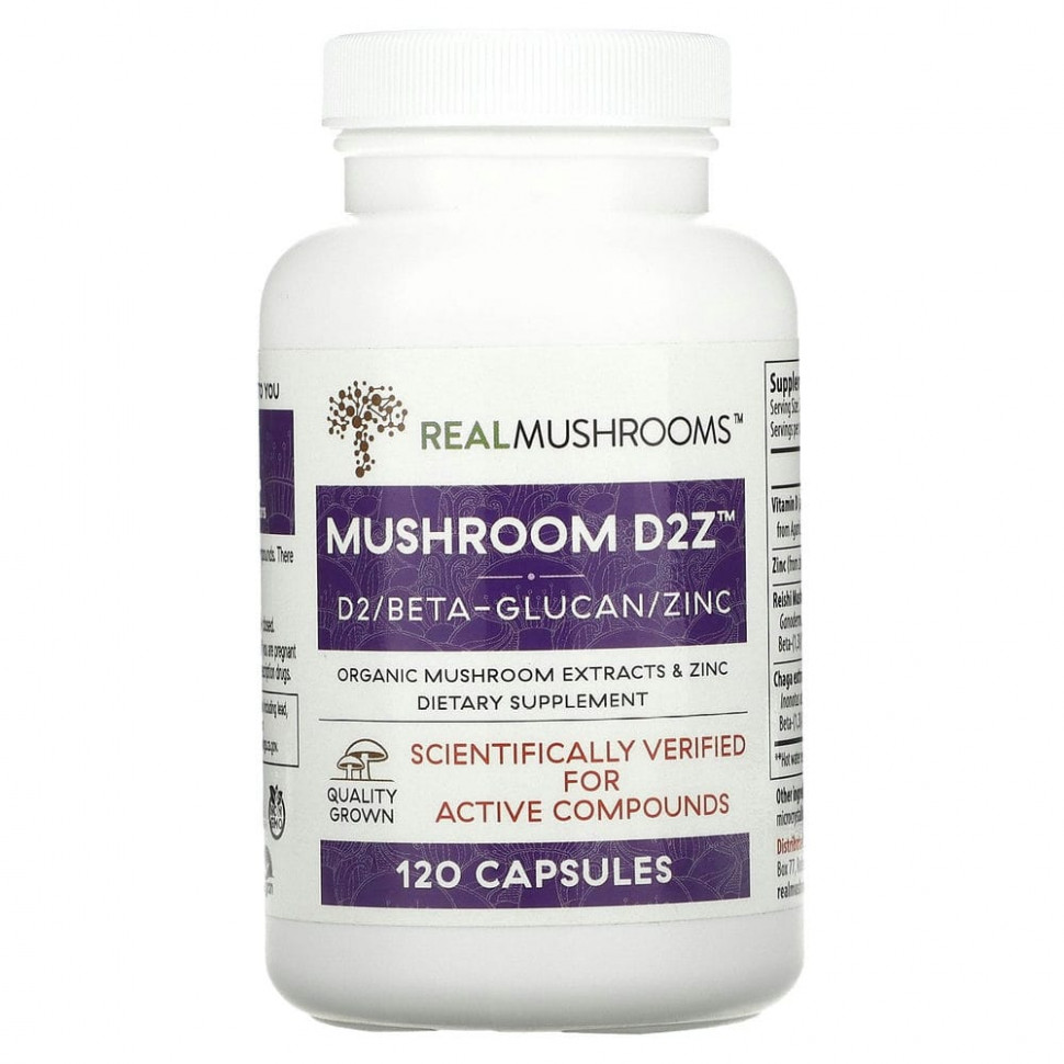   Real Mushrooms, Mushroom D2Z, D2 / - / , 120     -     -,    