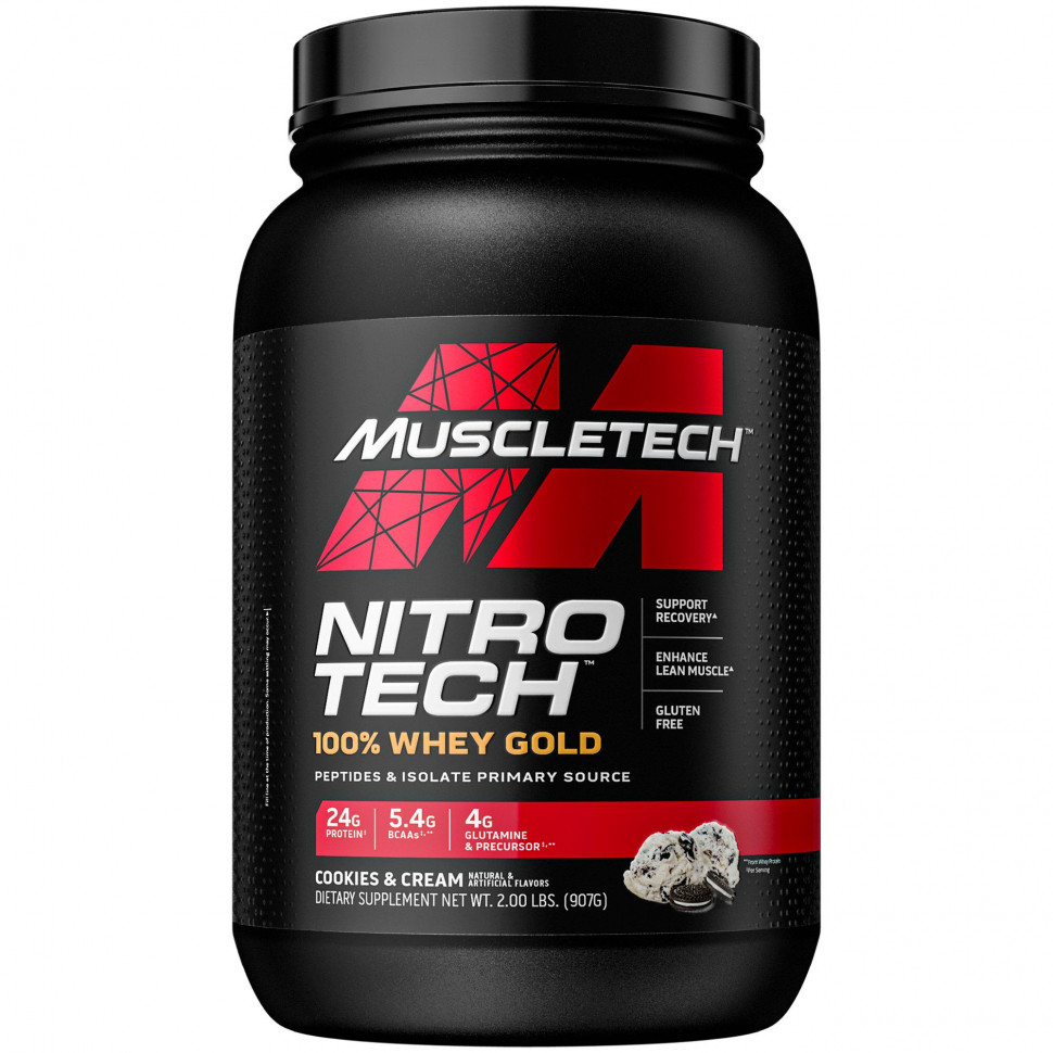   Muscletech, Nitro Tech, 100% Whey Gold,  ,   , 1,00  (2,21 )    -     -,    