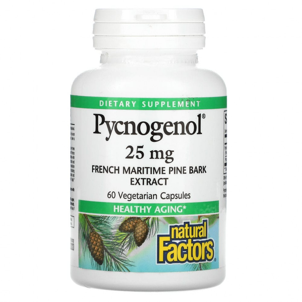   Natural Factors, Pycnogenol, 25 , 60      -     -,    