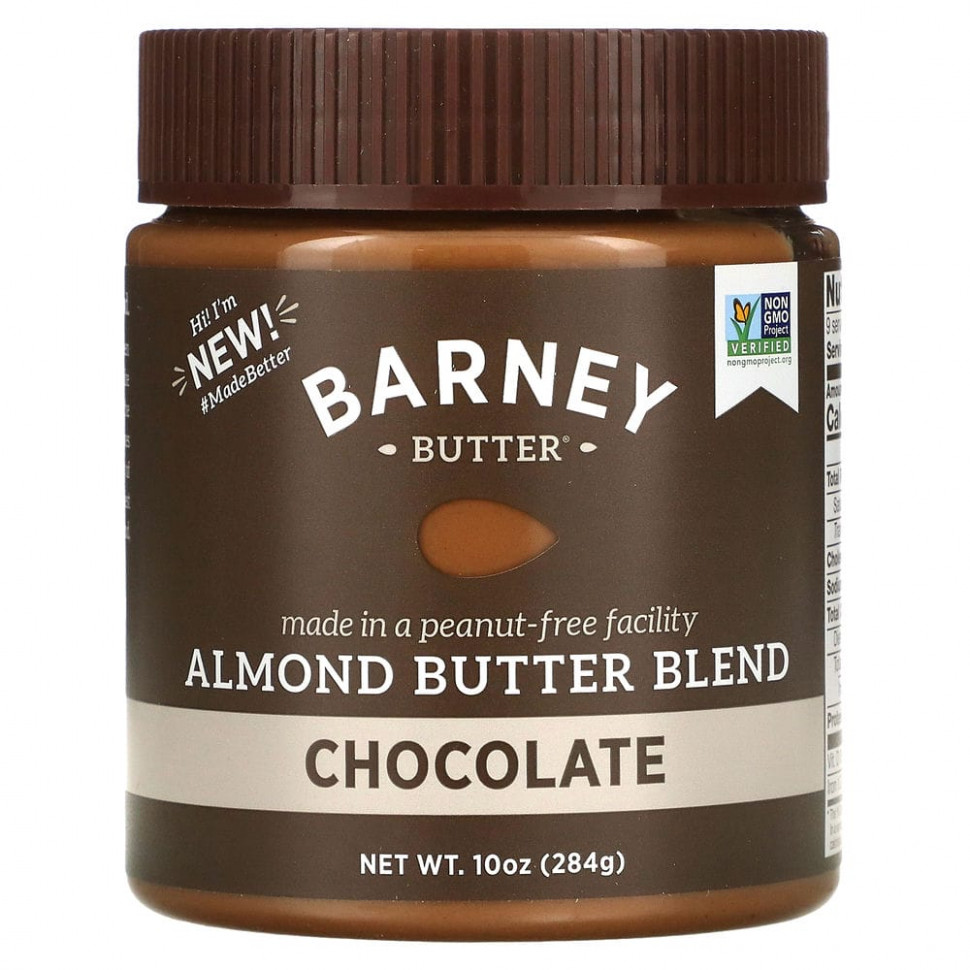   Barney Butter, Barney Butter, Almond Butter Blend, Chocolate, 10 oz (284 g)    -     -,    