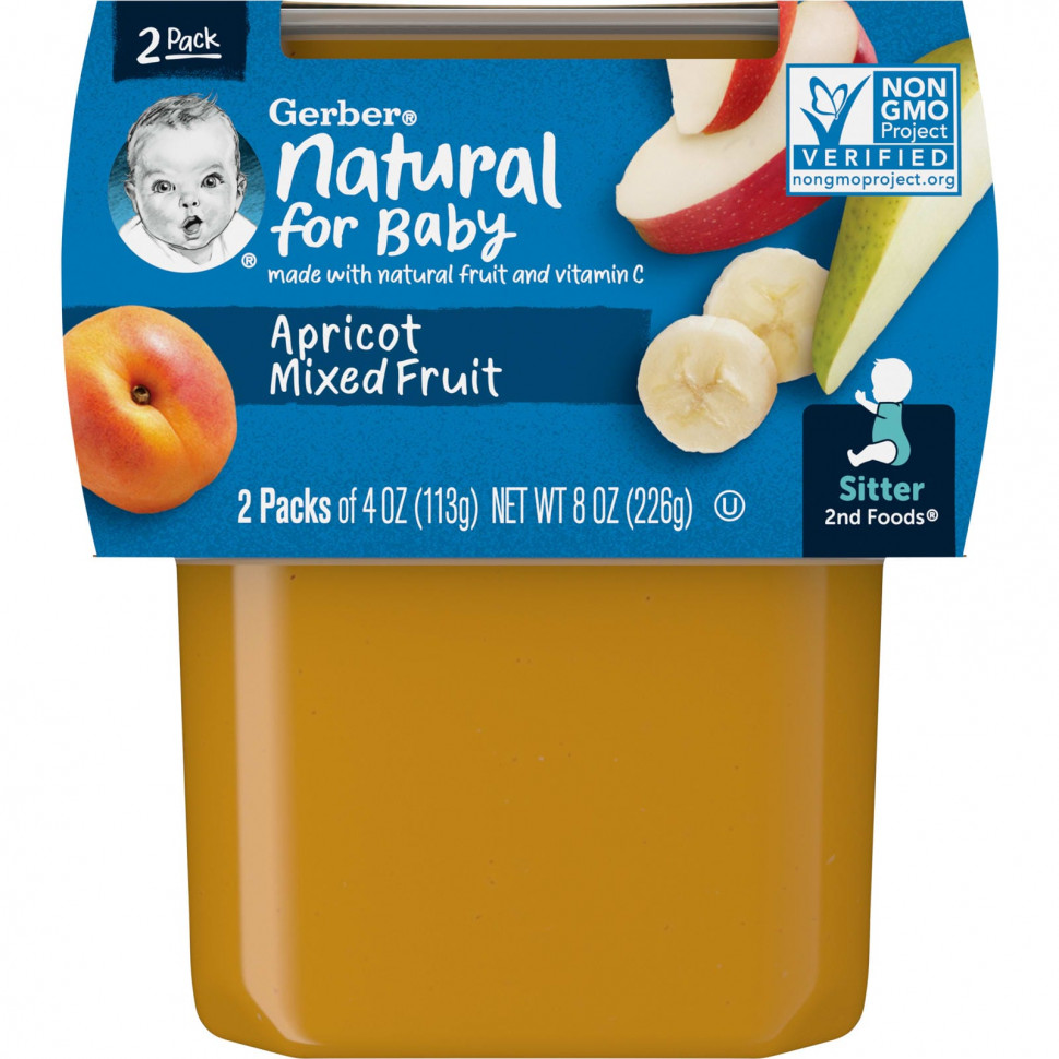   Gerber, Natural for Baby, 2nd Foods,    , 2   113  (4 )    -     -,    