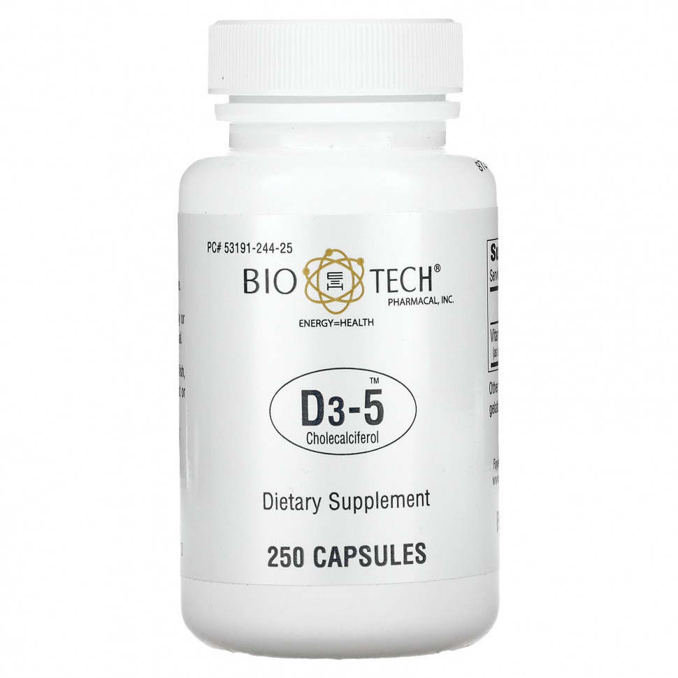   Bio Tech Pharmacal, D3-5 , 250     -     -,    