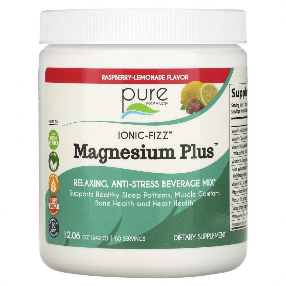   Pure Essence, Ionic-Fizz, Magnesium Plus,  , 342  (12,06 )    -     -,    