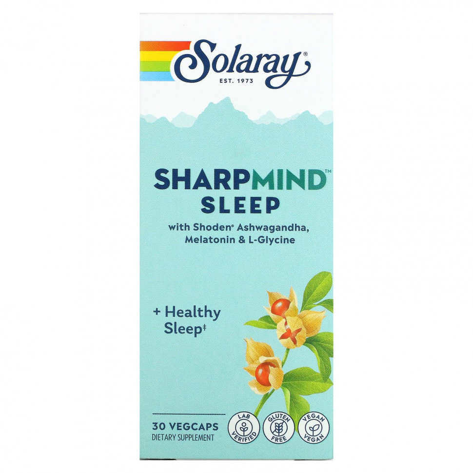   Solaray, SharpMind Sleep`` 30      -     -,    