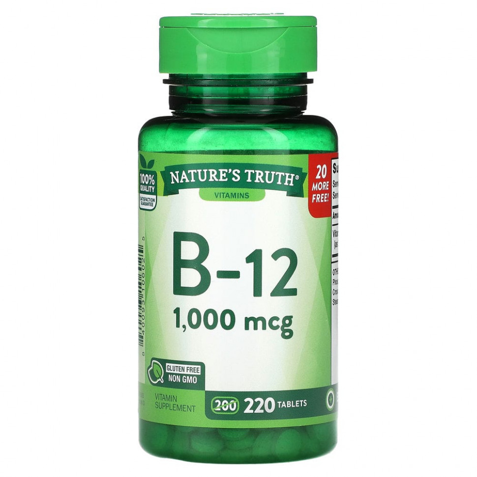   Nature's Truth,  B-12, 1000 , 220     -     -,    