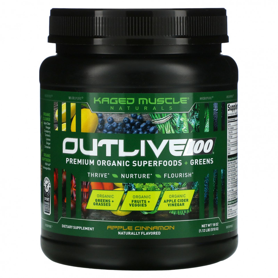   Kaged Muscle, Outlive 100,     + ,  , 18  (510 )    -     -,    