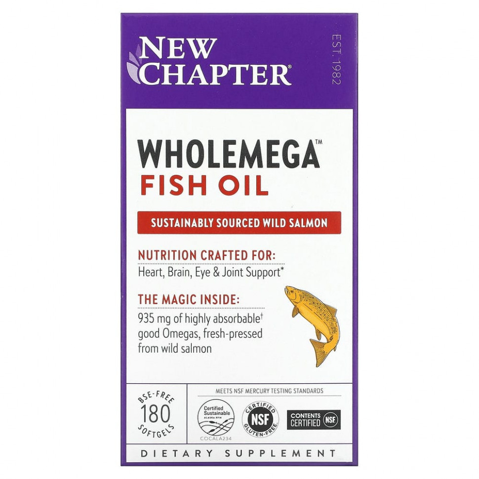   New Chapter,   Wholemega, 180      -     -,    