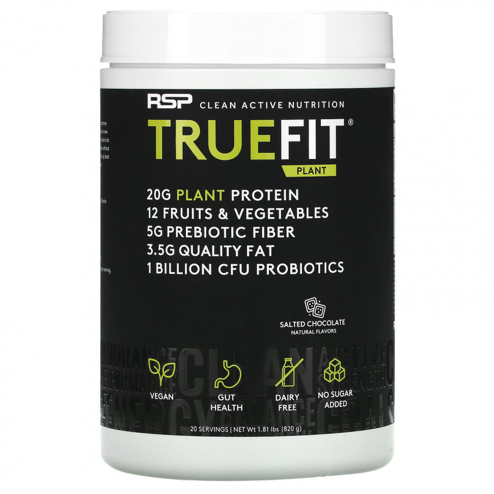   RSP Nutrition, TrueFit Plant Protein Shake,  , 820  (1,81 )    -     -,    