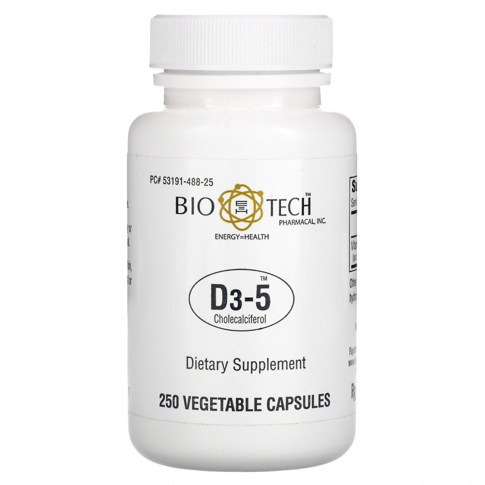   Bio Tech Pharmacal, D3-5 , 250     -     -,    