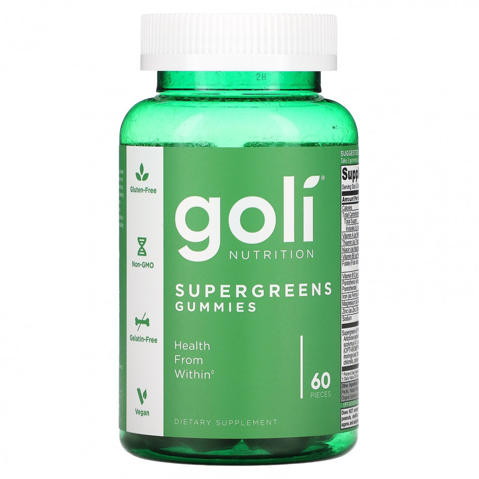   Goli Nutrition,   Supergreens, 60 .    -     -,    