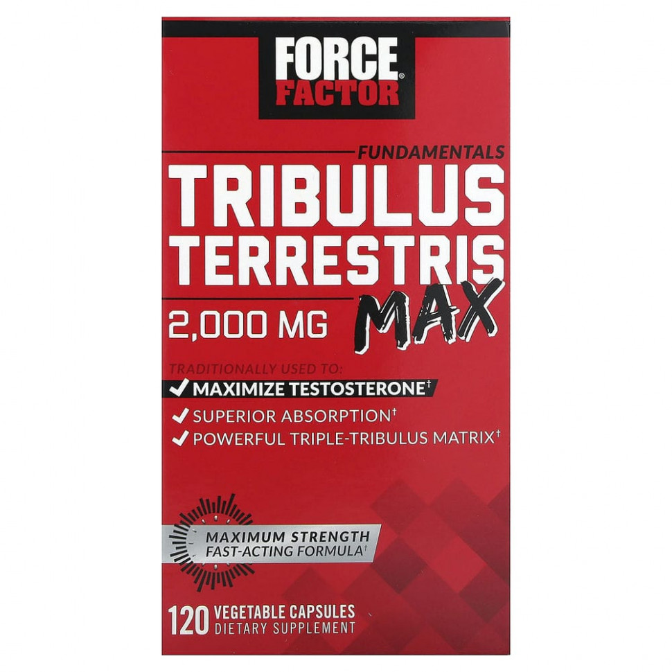   Force Factor, Fundamentals, Tribulus Terrestris Max, 500 , 120      -     -,    